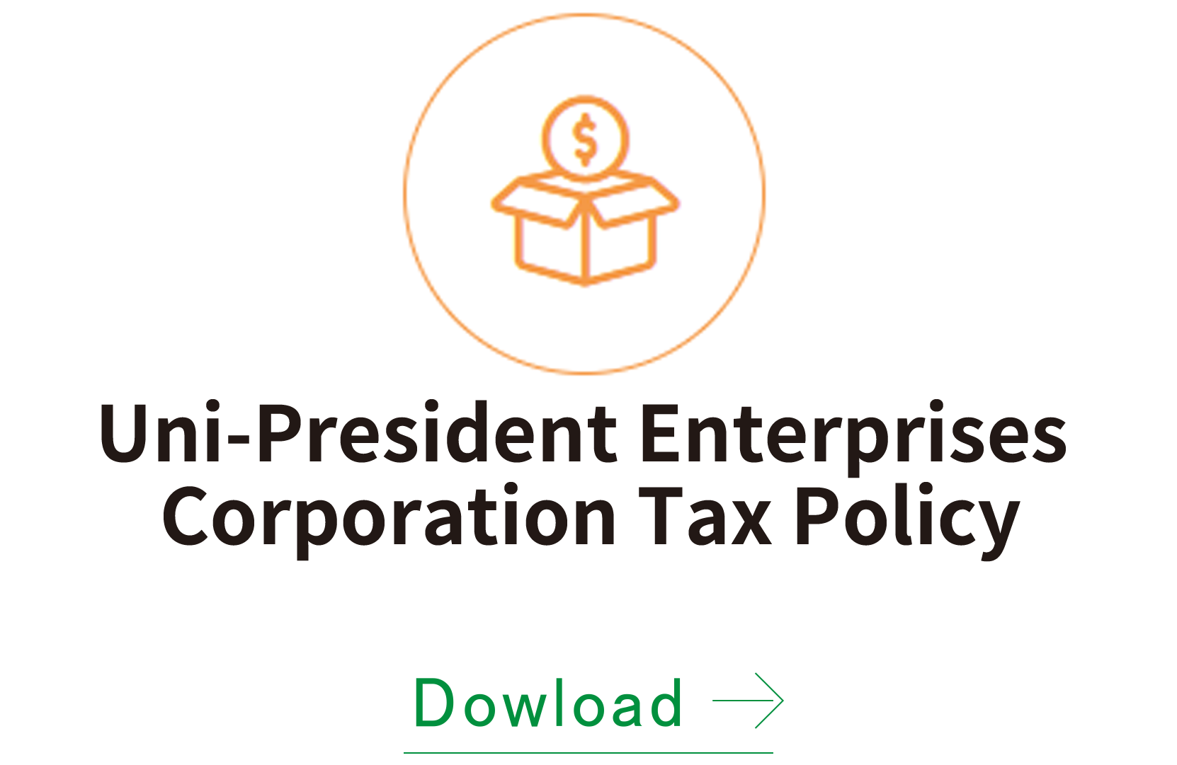 Uni-President Enterprises Corporation Tax Policy